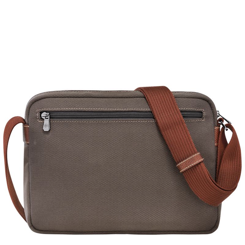 Brown Men Longchamp Boxford M Camera Crossbody Bag | Egypt-932KSGDUP