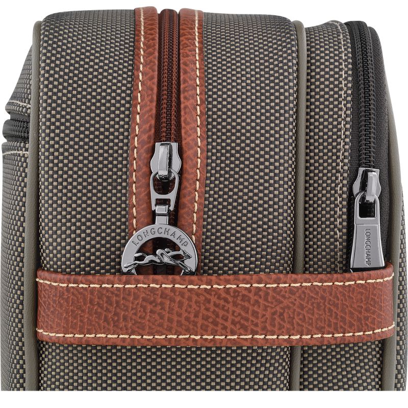 Brown Women Longchamp Boxford Toiletry Bags | Egypt-320OLSQIR