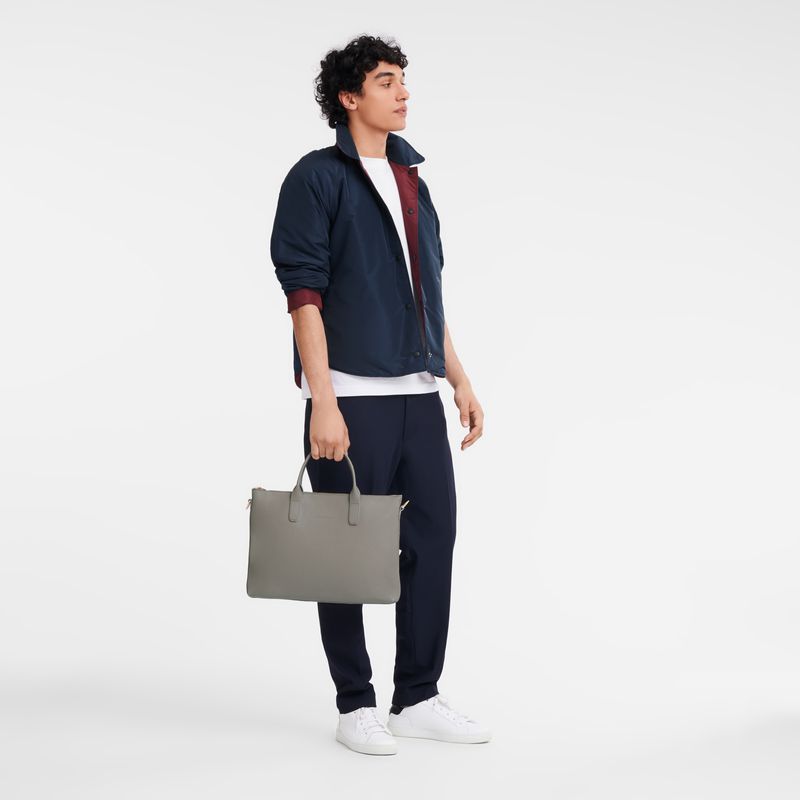 Grey Women Longchamp Le Foulonné S Briefcase | Egypt-860YXQJZP