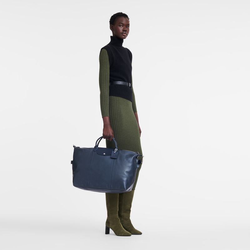Navy Women Longchamp Le Foulonné L Travel Bag | Egypt-560VLYKQD