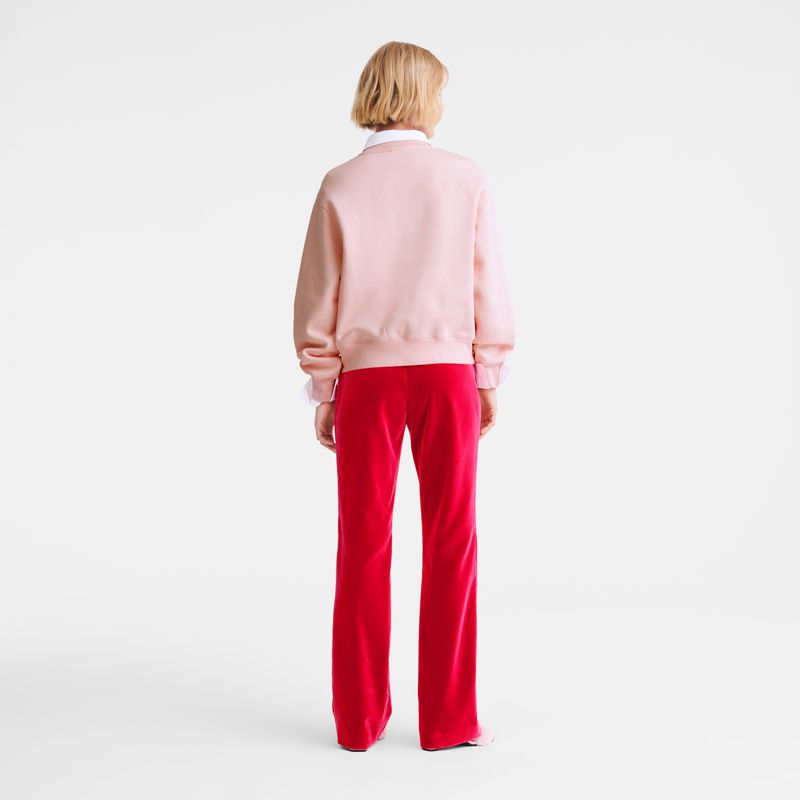 Pink Women Longchamp Velvet Pants | Egypt-527FJKCZT